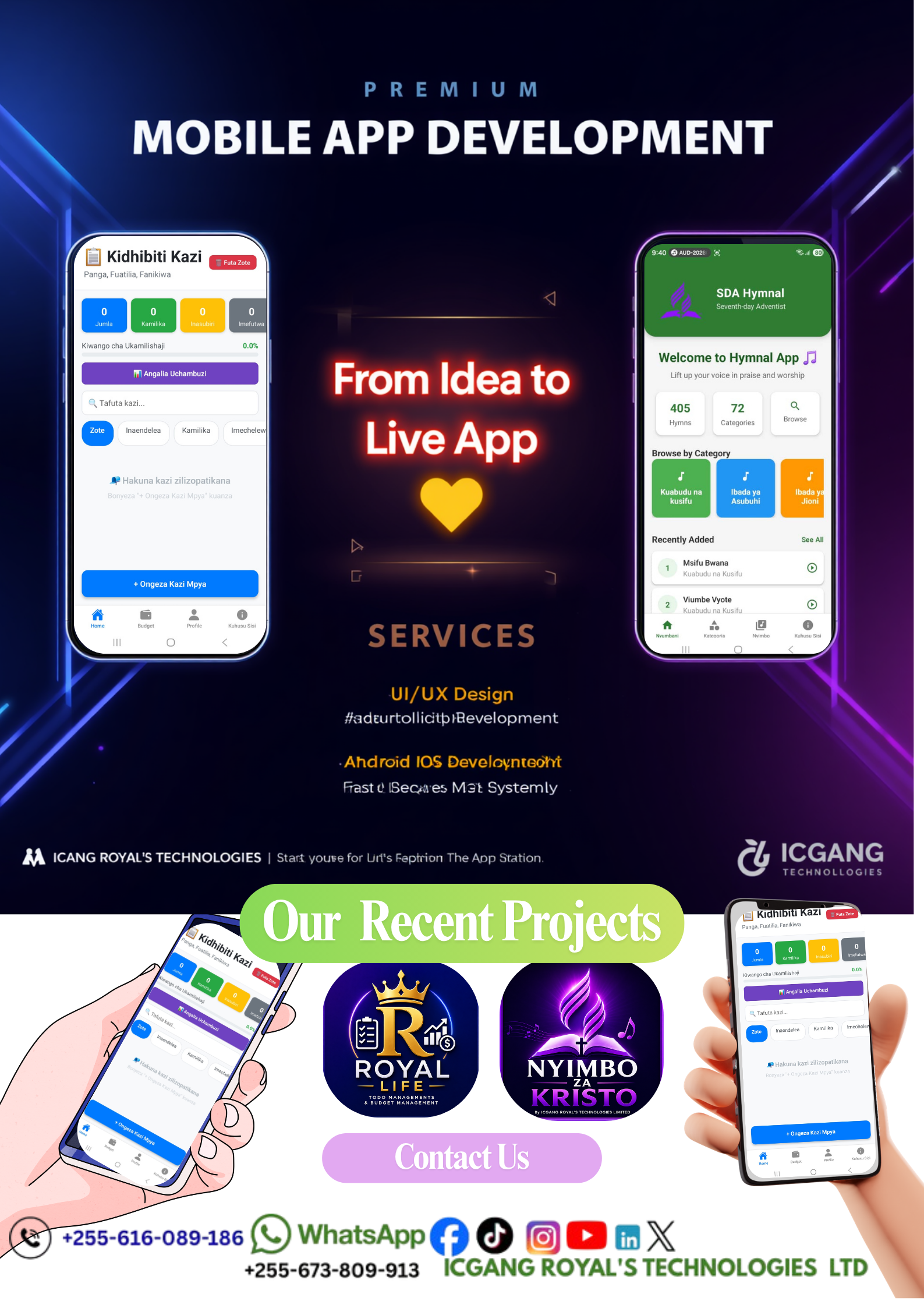 Kimewaka Tena!! Mobile Apps Development Services